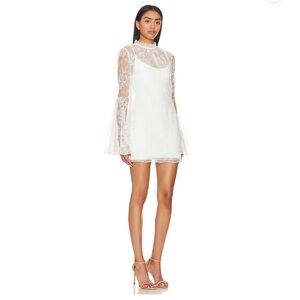 Revolve x Katie May Long Sleeve Lace Dress in White